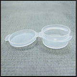 Clear Flip Top Tester Jar 7ml - Small Plastic Cosmetic Container