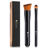 Ducare Black Smooth Makeup 2-Piece Face Brush Set