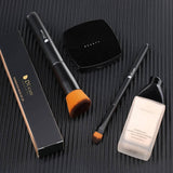 Ducare Black Smooth Makeup 2-Piece Face Brush Set