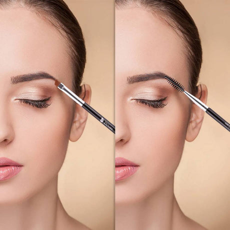 Ducare Essential Dual-Ended Dipped Liner And Brow Brush