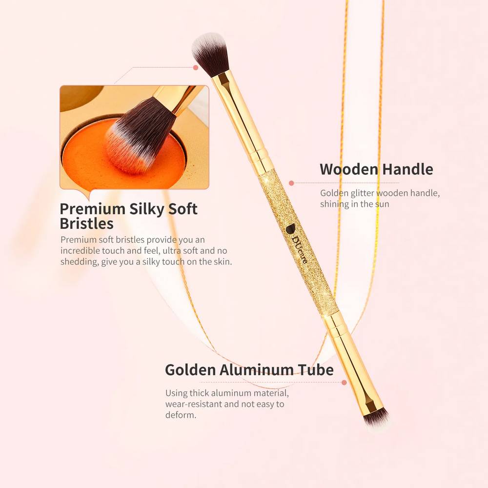 Ducare Gold 5Pcs Dual-Ended Eye Brush Set