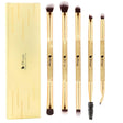 Ducare Gold 5Pcs Dual-Ended Eye Brush Set