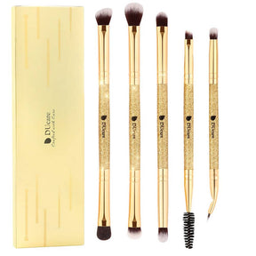 Ducare Gold 5Pcs Dual-Ended Eye Brush Set
