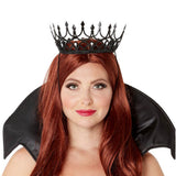 Dark Royalty Queen Crown - black