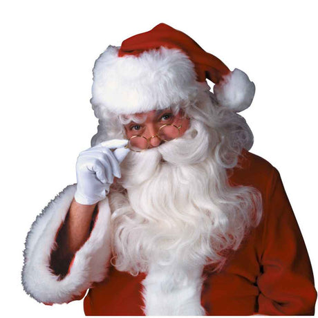 Deluxe SANTA WIG & BEARD set - white