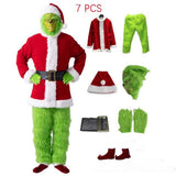 Deluxe Grouchy Christmas Villain Costume Set - adult