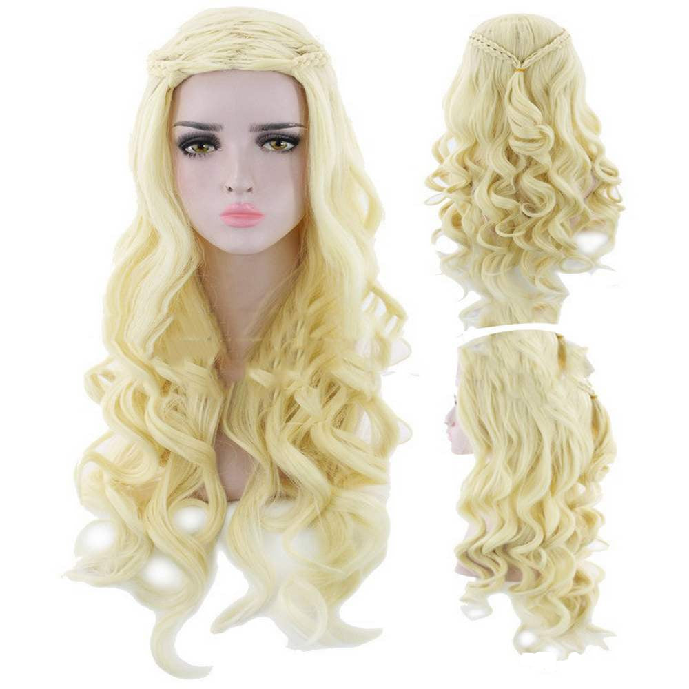 Dragon Mother 2 Long blond wig with braids