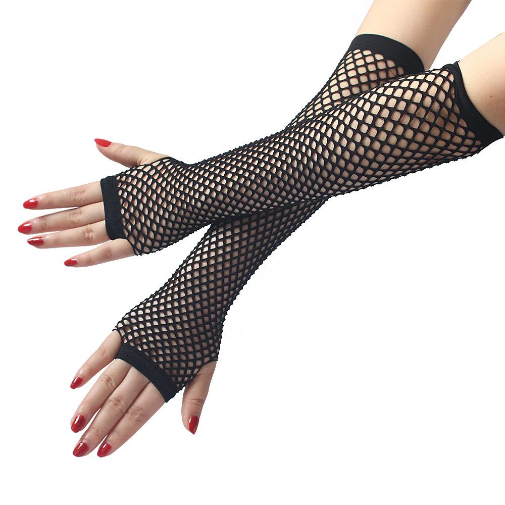 Elegant Long Fishnet Gloves