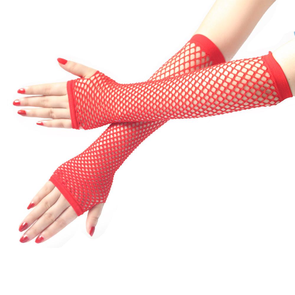 Elegant Long Fishnet Gloves