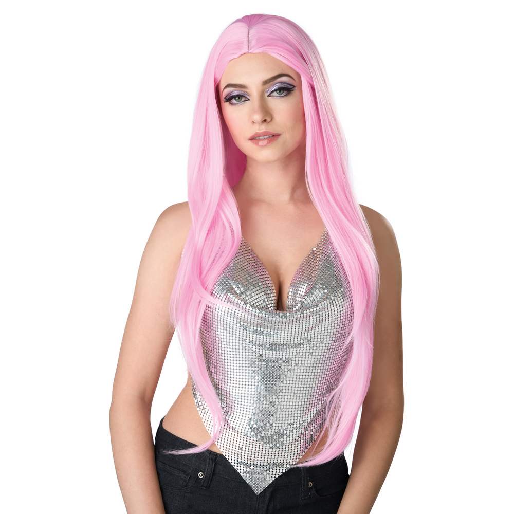 Extra Long cosplay wig 40" Pink