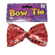 Sequin Bow Tie - Red