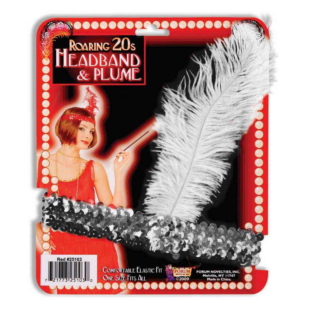 Flapper Headband & Plume - Roaring 20s