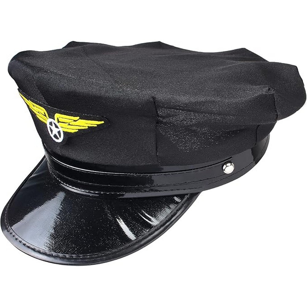 Adult Pilot Hat - Black