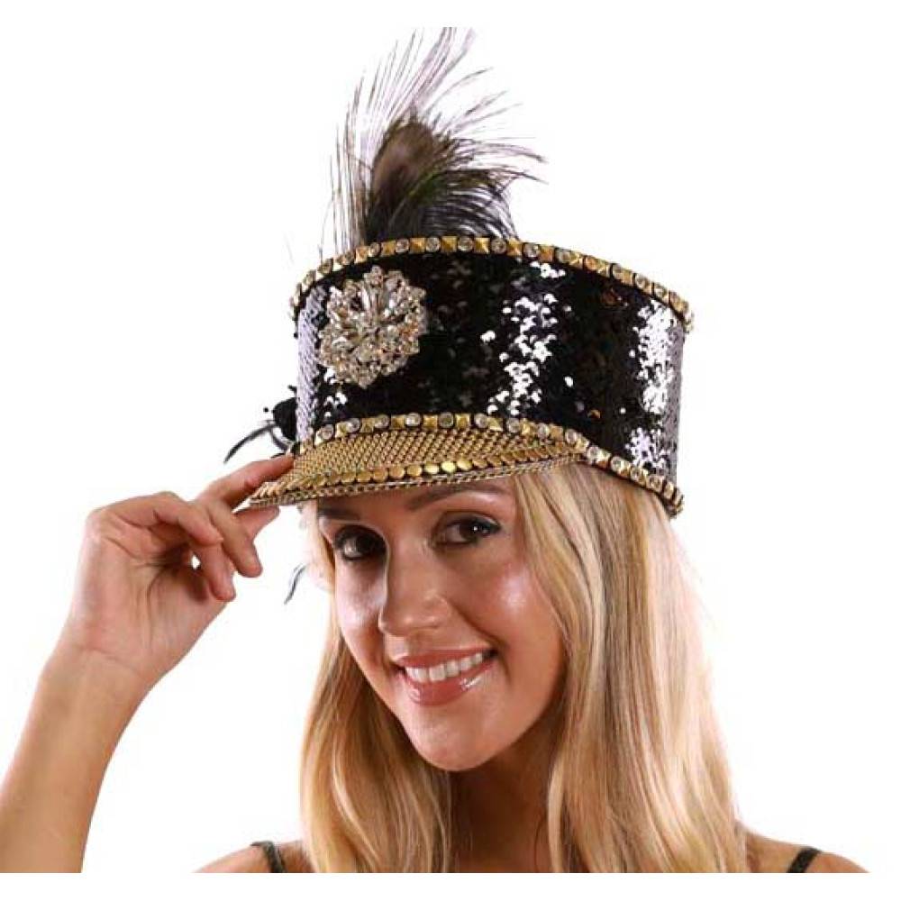 Burning man sequin hat, festival