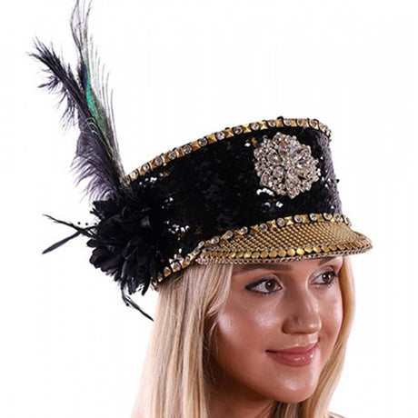 Burning man sequin hat, festival