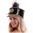 Burning man sequin hat, festival