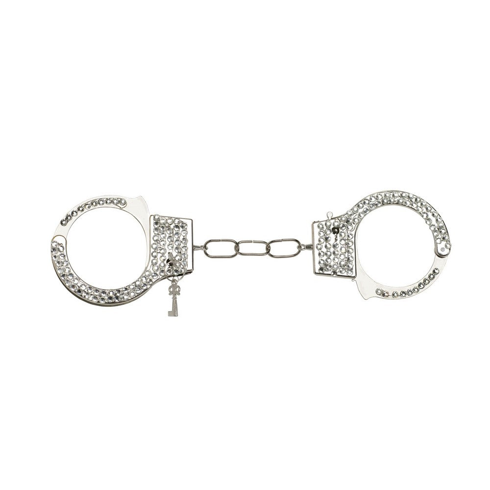 Rhinestone Handcuffs_ Silver