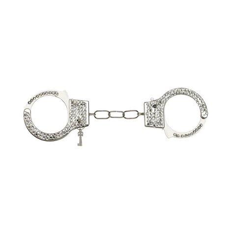 Rhinestone Handcuffs_ Silver
