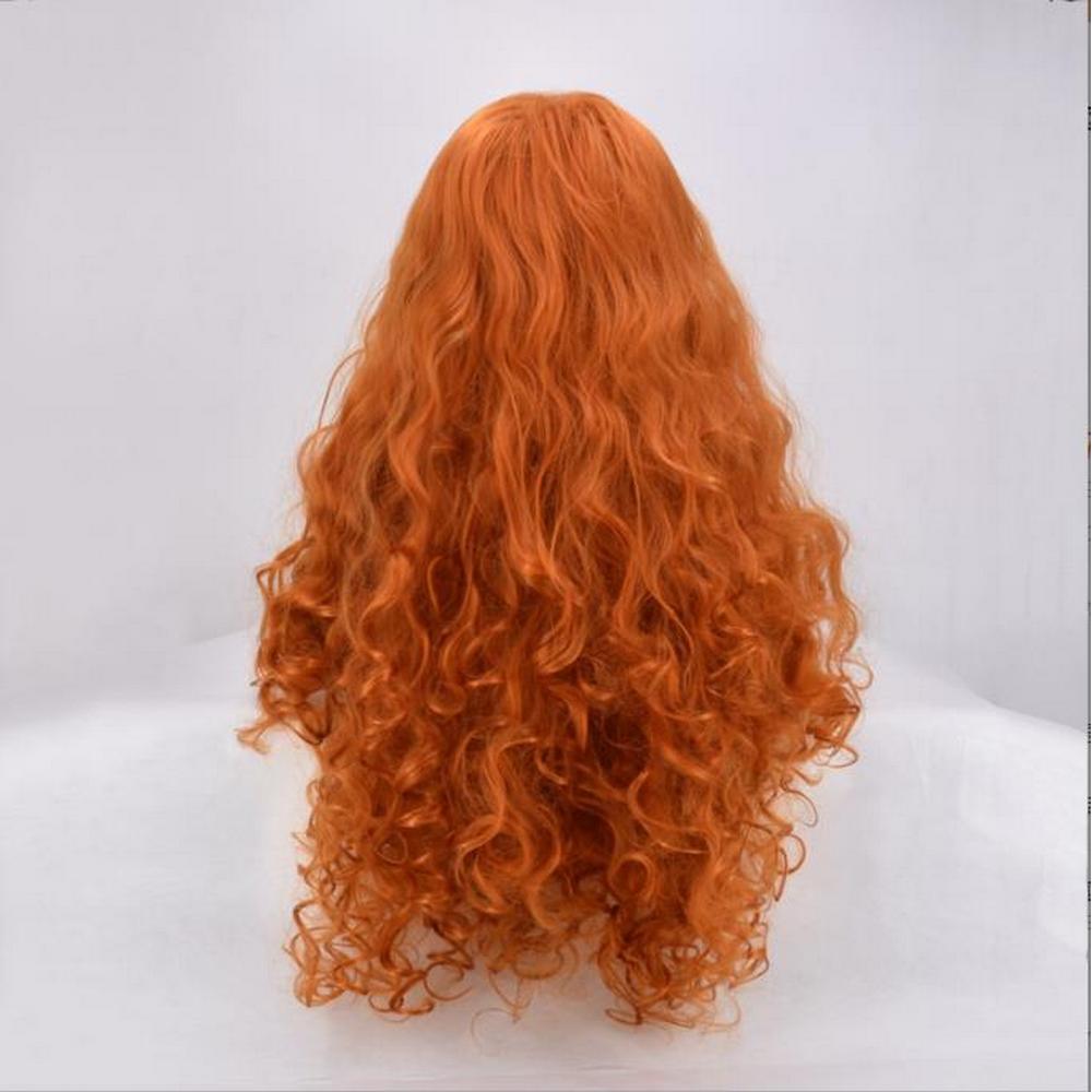 Perruque Rouge Bouclée Princesse Enflammée