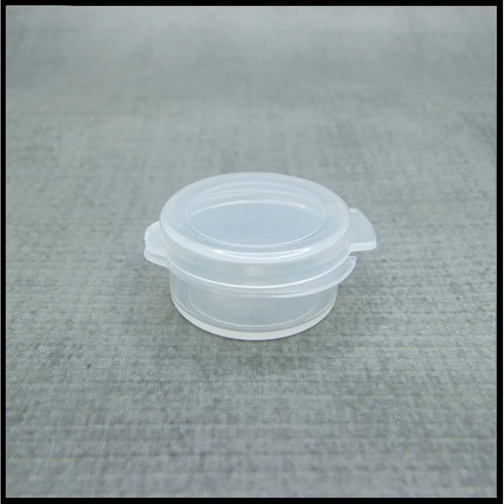 Clear Flip Top Tester Jar 7ml - Small Plastic Cosmetic Container