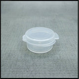 Clear Flip Top Tester Jar 7ml - Small Plastic Cosmetic Container