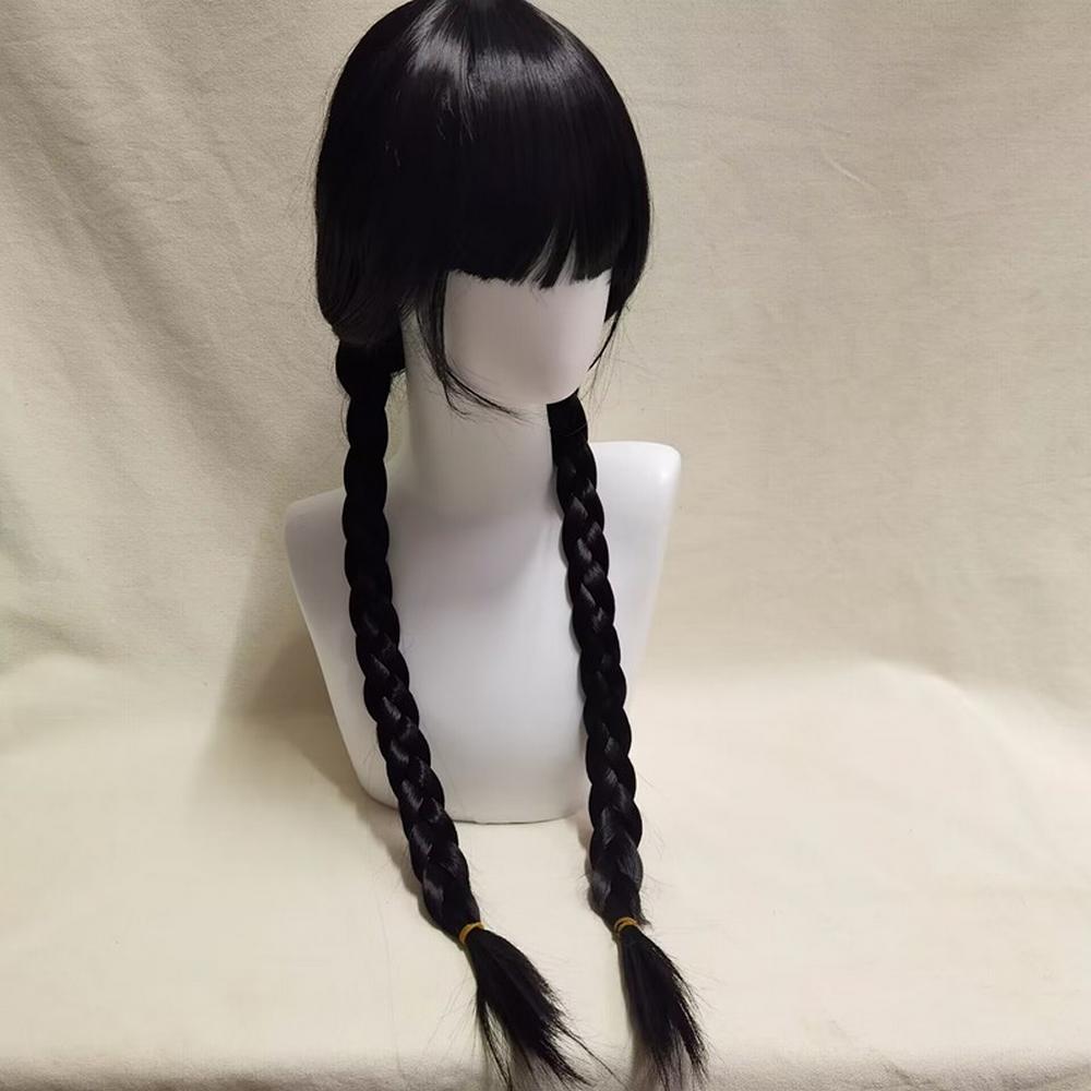 Perruque Gothique à Tresses Doubles
