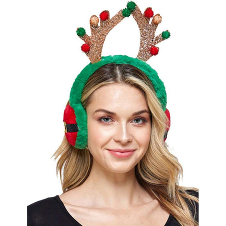 Christmas earmuffs reindeer headband