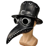 Ensemble masque et chapeau de médecin de la peste en latex