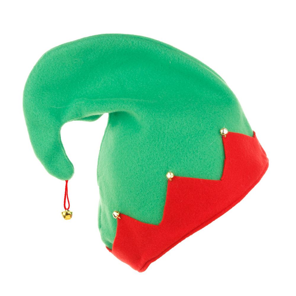 Christmas Elf Hat with bells - adult