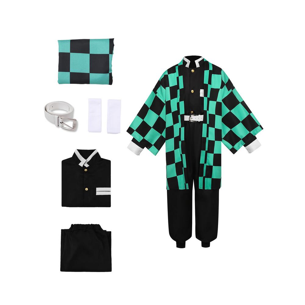 Costume tueur de démons vert pour enfants