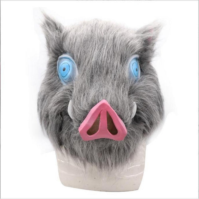 anime-boar-pig-cosplay-mask, demon slayer, ino