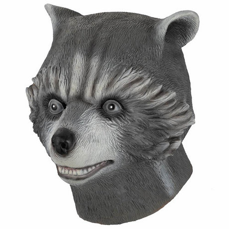 Raccoon latex mask - adult