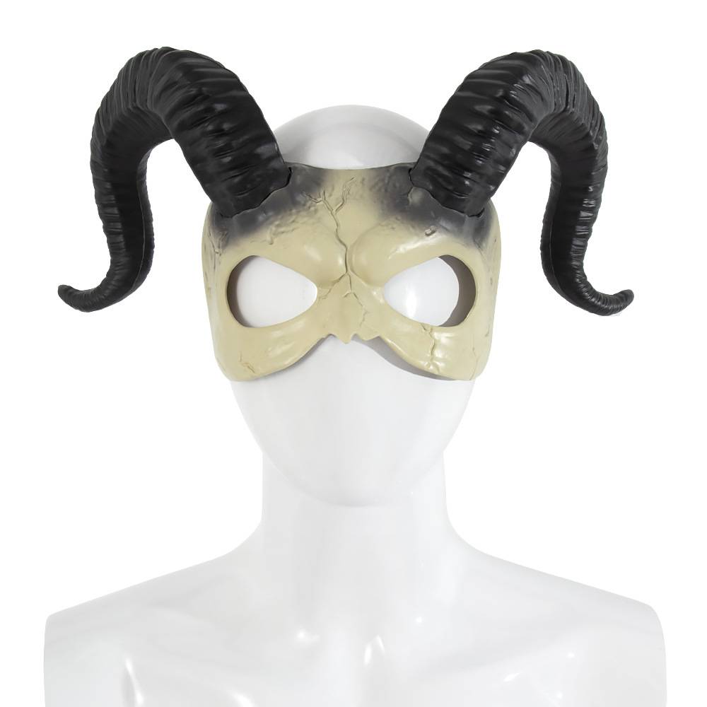  ram-horn-devil-half-mask