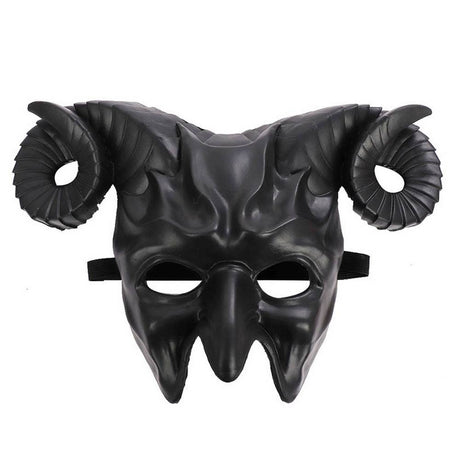 Masque de diable avec cornes de bélier 