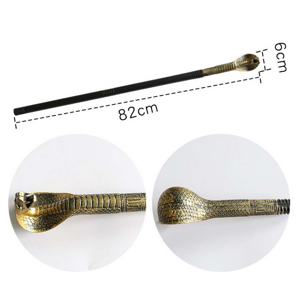 Snake Cane Accesory - Gold