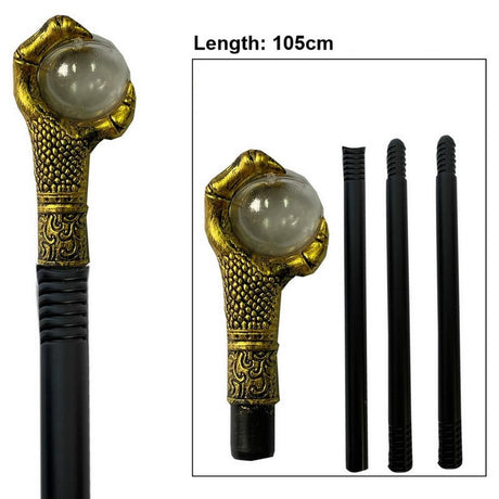 Dragon King’s Cane with Crystal Orb