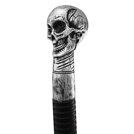 Skull Cane plastic accessory - Silver