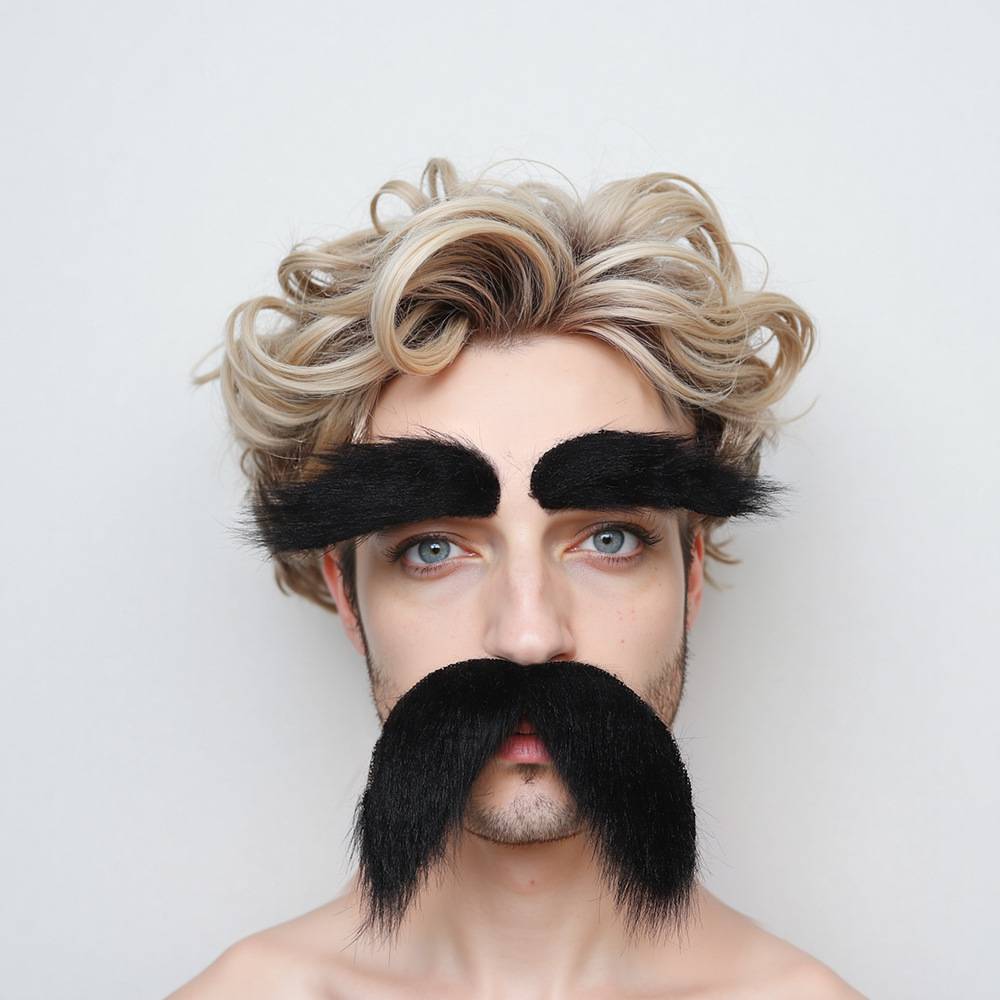 Fake Eyebrow & Moustache Set
