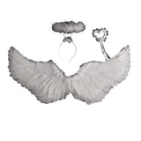Ailes d'ange avec halo et baguette 80x40