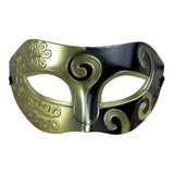 Asymmetrical Venetian Eye Mask - gold