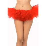 Mini Layered Tulle Tutu Skirt Red