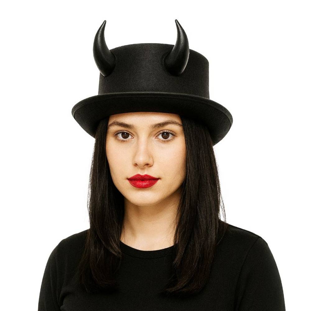Top Hat with Devil Horns