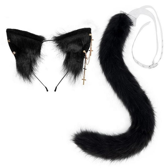 high-quality-black-cat-ears-headband-tail-anime-cosplay-set