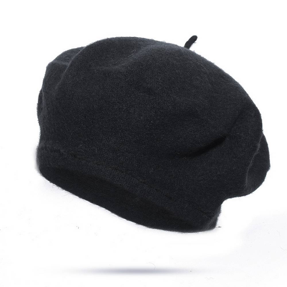 Wool Blend Beret - Classic French-Style Hat