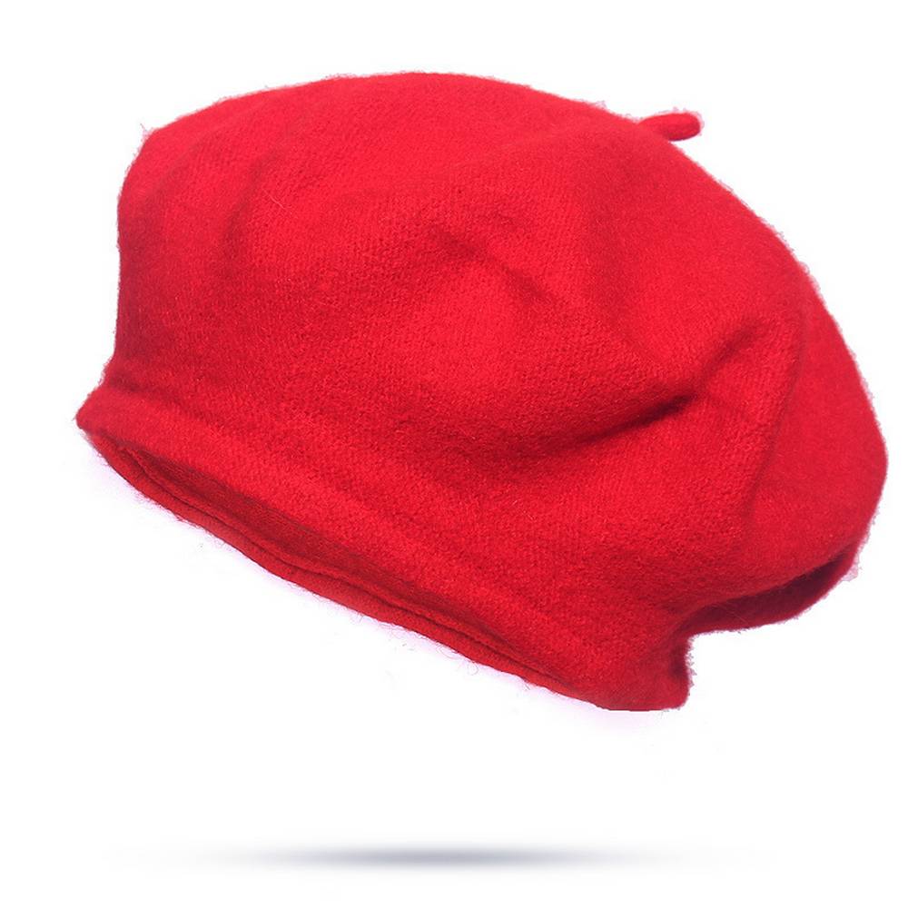 Wool Blend Beret - Classic French-Style Hat