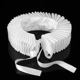 Victorian Elizabethan Ruff Collar & Cuff Set - white