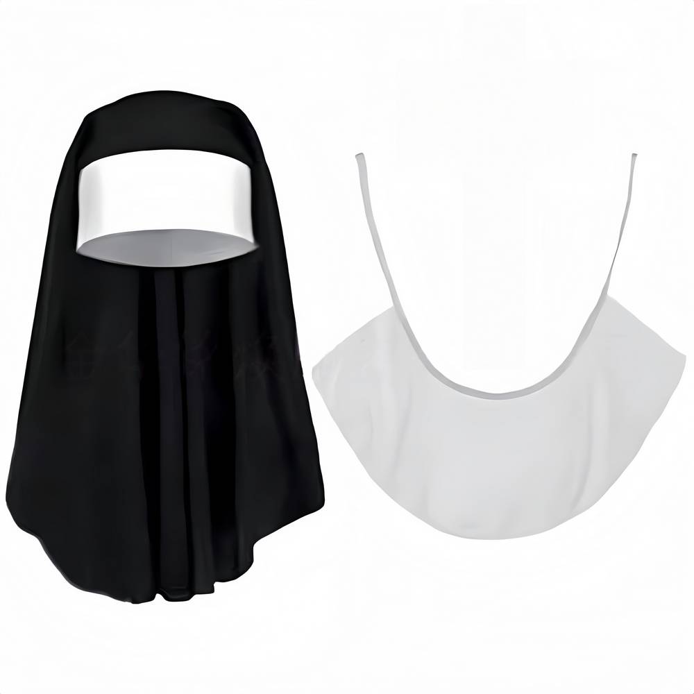 Nun Costume Kit - Headpiece & Collar