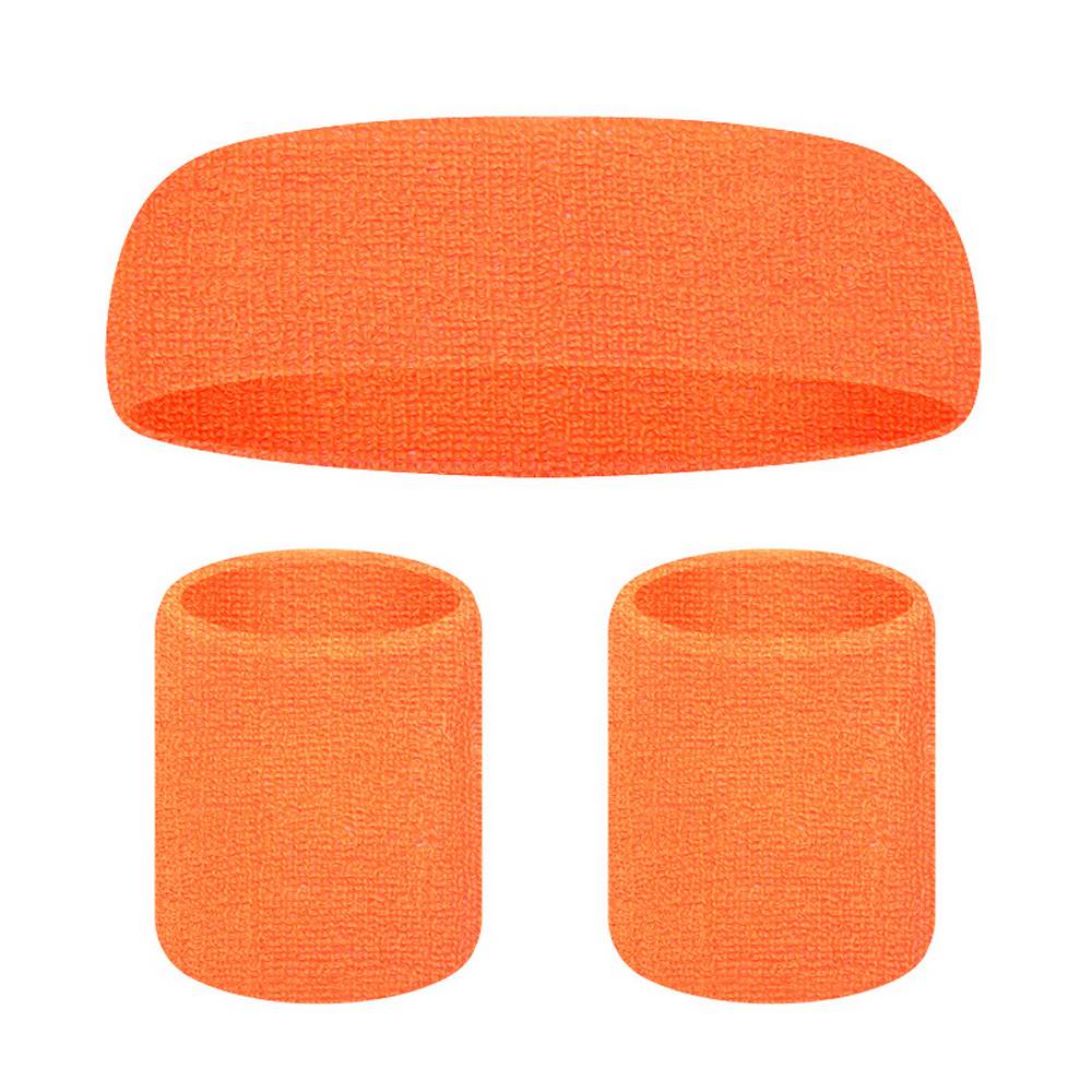 80s Neon Sweatband Set with headband and wristbands
