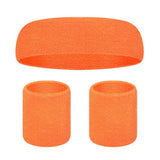 80s Neon Sweatband Set with headband and wristbands