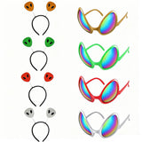 Close Encounter Alien Glasses & Antenna Headwear Set